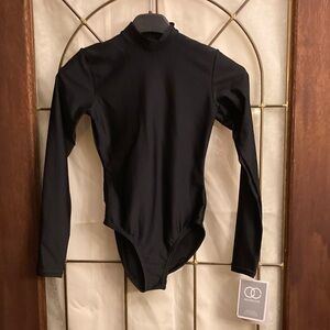Black Long Sleeve Kids Bodysuit